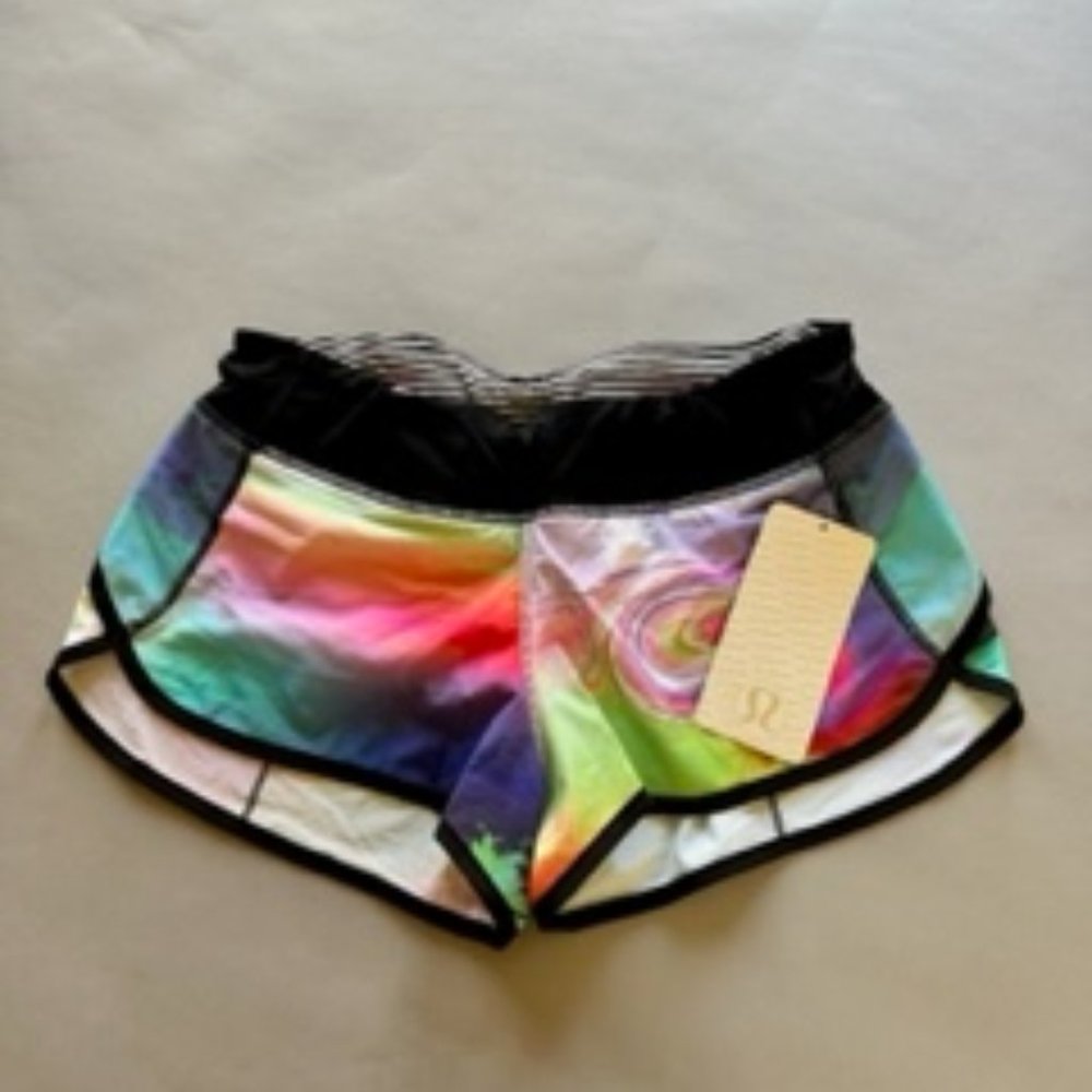 Lululemon Run: Speed Short 2014 Seawheeze LE Sky to Seawheeze Size 8 NWT